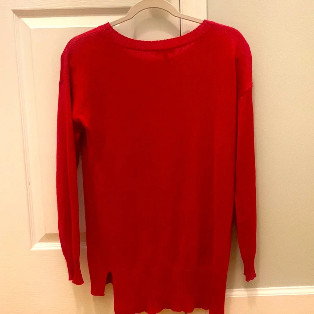 Cupio Red Sparkle Sweater - Picture 3 of 3